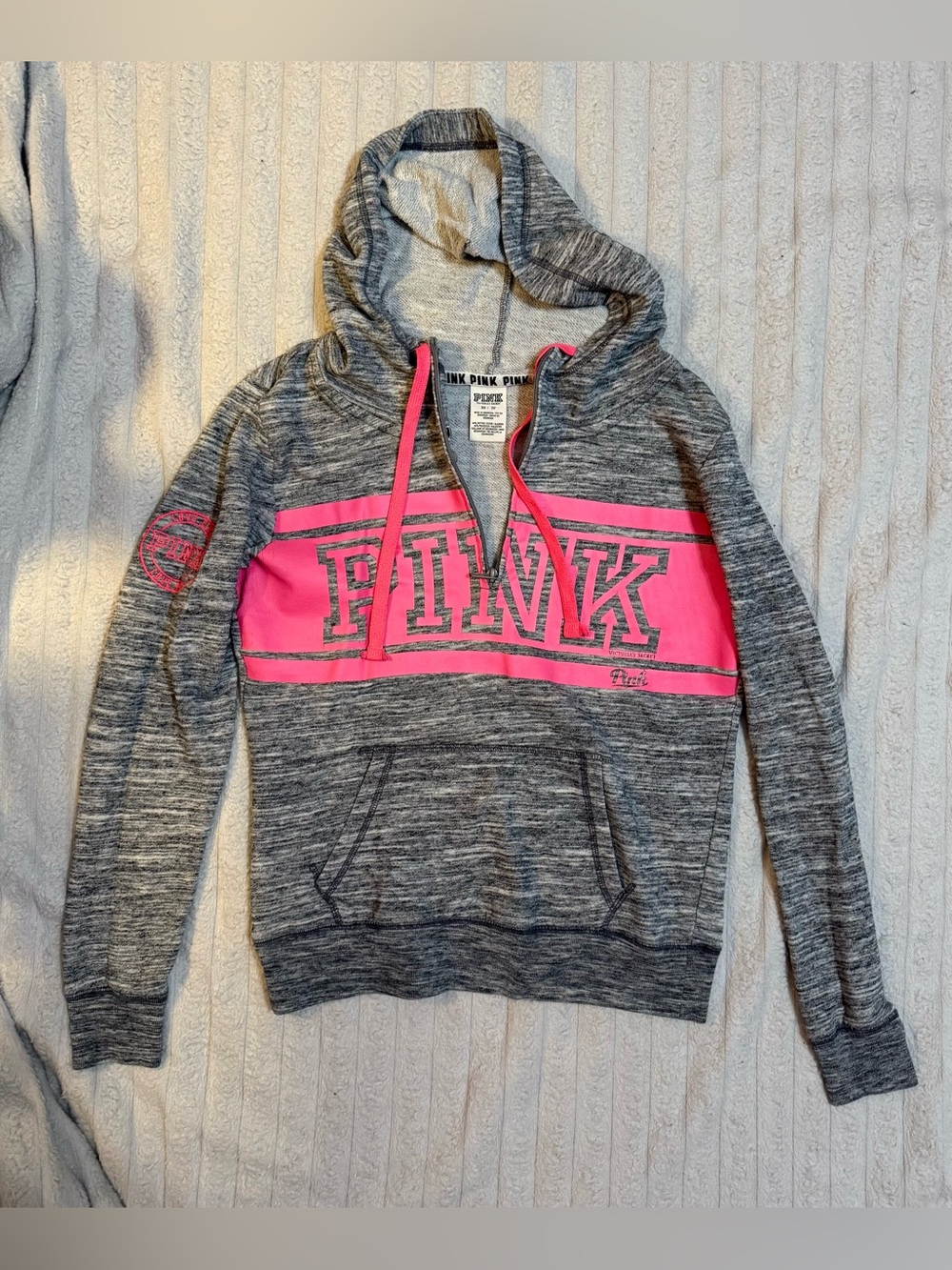 Victoria’s Secret Pink 1/4 Zip Hoodie Pullover
